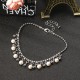 JASSY® Platinum Plated Rhinestone Fine Anklet Elegant Artificial Pearl Clothing Accessories