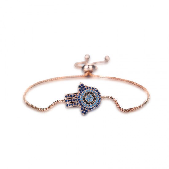 Fashion Colorful Zircon Adjustable Charm Bracelets Trendy Bracelet Jewelry For Women