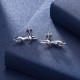 INALIS 925 Sterling Pure Silver Earring Cat Pendant Lovely Sweet Jewelry Gift for Women