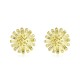 INALIS Trendy Copper Gold Plated Flower Earring Ear Stud for Women