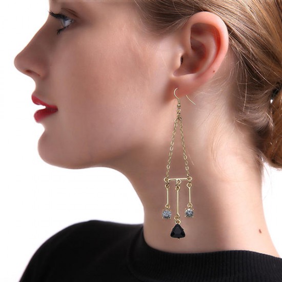 JASSY® Balance Style Zircon Crystal Earring Dangle Fashion Women Jewelry Anallergic Gift