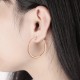 JASSY® Big Circle Crystal Hoop Earrings Simple Style Anallergic Best Gift for Her