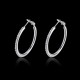 JASSY® Big Circle Crystal Hoop Earrings Simple Style Anallergic Best Gift for Her