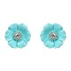 JASSY® Candy Color Flower Ear Stud Lovely Style Rhinestone Crystal Elegant Earrings Gift for Girl