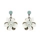 JASSY® Retro Pearl Antique Bronze Ear Drop White Gemstone Flower Earrings Best Gift for Women