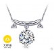 12 Constellations Gift Italina 925 Sterling Sliver Crystal Necklace for Women