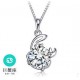 12 Constellations Gift Italina 925 Sterling Sliver Crystal Necklace for Women