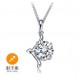 12 Constellations Gift Italina 925 Sterling Sliver Crystal Necklace for Women