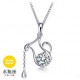 12 Constellations Gift Italina 925 Sterling Sliver Crystal Necklace for Women