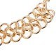 Bib Gold Plated Chain Resin Flower Statement Chunky Necklace
