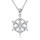 INALIS Fashion Snowflake Pendant Necklace Christmas Gift for Women Girl