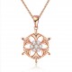 INALIS Fashion Snowflake Pendant Necklace Christmas Gift for Women Girl