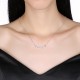 INALIS Trendy Silver Plated Zircon Necklace Geometrical Shape Pendant for Women