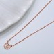 JASSY® Classic Rose Gold Necklace Trendy Geometric Snowflake Pendant Delicate Chain Necklace