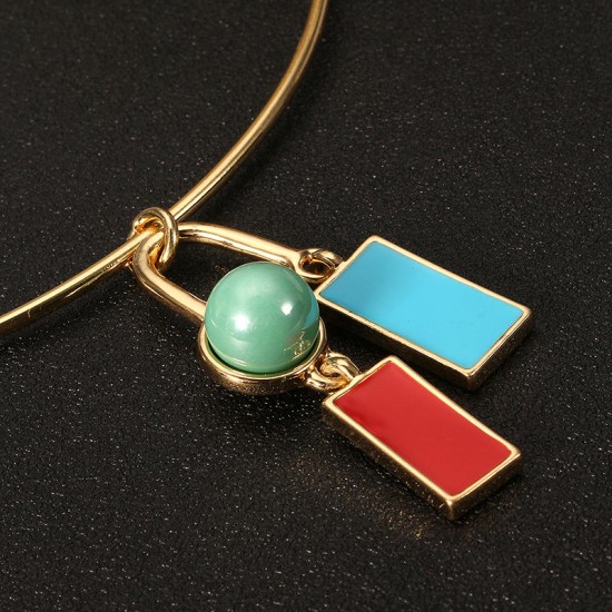 JASSY® Stylish Dangle Enamel Pendant Delicate Necklace Fashion Jewelry for Women