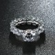 Fine Copper Elegant Full Zircon Finger Ring Luxury Weeding Ring Jewelry for Women