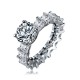 Fine Copper Elegant Full Zircon Finger Ring Luxury Weeding Ring Jewelry for Women
