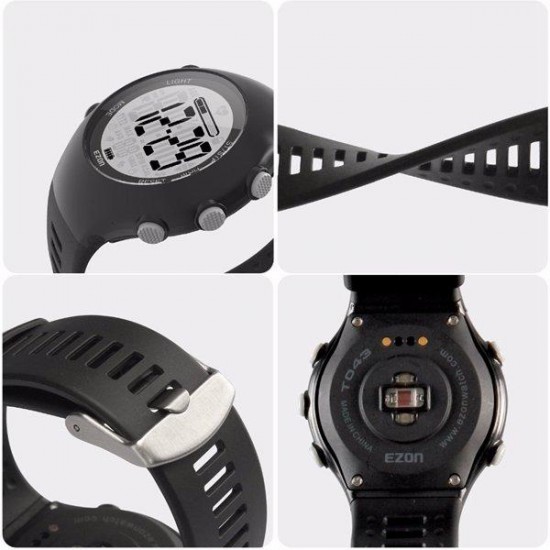 EZON T043 Sports Watch Optical Heart Rate Monitor Pedometer Outdoor Gym Hiking Digital Watch EZON T043 Sports Watch Optical Heart Rate Monitor Pedometer Outdoor Gym Hiking Digital Watch