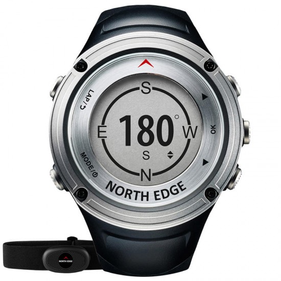 NORTH EDGE FOURIER Outdoor GPS Compass Altimeter Barometer Professional Sport Ditital Watch