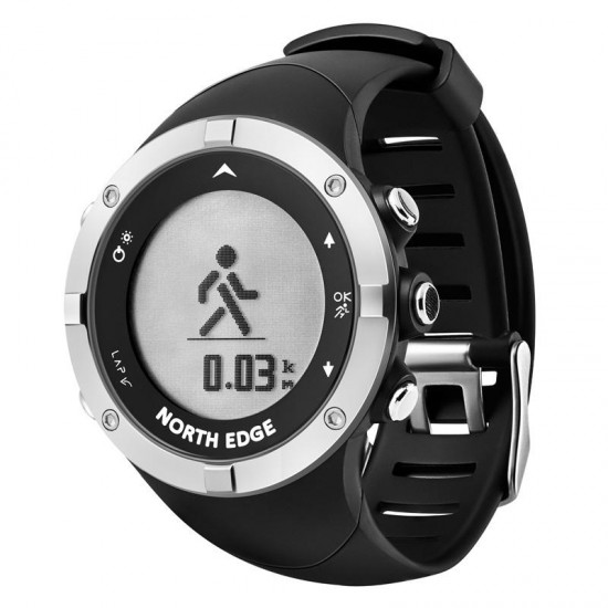 NORTH EDGE X-TREK2 New GPS Heart Rate Monitor Outdoor Sport Modes Compass Multi-language Bluetooth Smart Watch