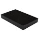 100 Slot Black Velvet Jewelry Ring Case Display Store Storage Box Tray Organizer