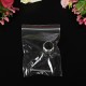 100Pcs Clear Jewelry Plastic Ziplock Reclosable Packing Bags