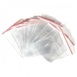 100Pcs Clear Jewelry Plastic Ziplock Reclosable Packing Bags