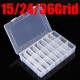 10/15/24/36 Grid Adjustable Bead Organizer Jewelry Box Storage Case