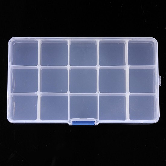 10/15/24/36 Grid Adjustable Bead Organizer Jewelry Box Storage Case