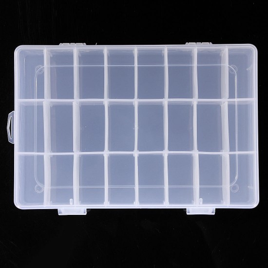 10/15/24/36 Grid Adjustable Bead Organizer Jewelry Box Storage Case