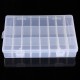 10/15/24/36 Grid Adjustable Bead Organizer Jewelry Box Storage Case