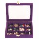 12 Grids  Jewelry Box Velvet Storage Organizer Display Showcase