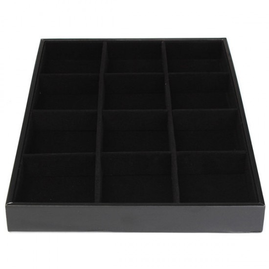 12 Grids Jewelry Display Storage Box Ear Pin Organizer Holder Case