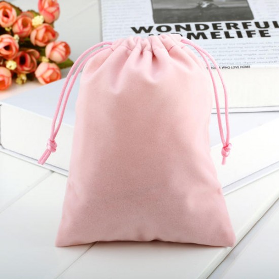 1pc Velvet Drawstring Bag Jewelry Christmas Birthday Wedding Gifts Pouch