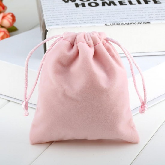 1pc Velvet Drawstring Bag Jewelry Christmas Birthday Wedding Gifts Pouch