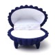 Creative Shell Shape Velvet Ring Earrings Pendant Gift Box Jewelry Case