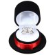 Cute Velvet Topper Shaped Rings Jewelry Display Storage Box Cute Velvet Topper Shaped Rings Jewelry Display Storage Box
