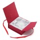 Mixed Color Ribbon Bowknot Square Cardboard Bracelet Jewelry Box Case
