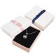 Paper Square Bowknot Necklace Jewelry Packaging Gift Box Storage Case