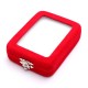 Red Velvet Necklace Pendant Jade Jewelry Box Case Display Holder