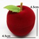 Velvet Apple Shape Ring Earrings Jewelry Display Storage Box Velvet Apple Shape Ring Earrings Jewelry Display Storage Box