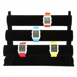 12 Inch Black 3-Tier  Watch Bracelet Jewelry Display Holder Stand 12 Inch Black 3-Tier  Watch Bracelet Jewelry Display Holder Stand