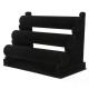 12 Inch Black 3-Tier  Watch Bracelet Jewelry Display Holder Stand