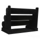 12 Inch Black 3-Tier  Watch Bracelet Jewelry Display Holder Stand