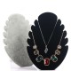 1Pc Gray/Black Ice Velvet Jewelry Display Stand Necklace Chain Jewelry Holder