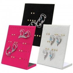 30 Pairs Velvet Earrings Jewelry Display Stand Holder Show Case 30 Pairs Velvet Earrings Jewelry Display Stand Holder Show Case