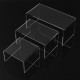 3pcs Acrylic Bracelet Table Jewelry Display Stand Holder Showcase