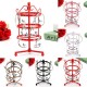 72 Holes Metal Round Shaped Jewelry Display Stand Holder Showcase