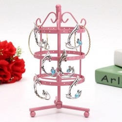 72 Holes Metal Round Shaped Jewelry Display Stand Holder Showcase 72 Holes Metal Round Shaped Jewelry Display Stand Holder Showcase