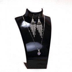 Acrylic Bust Necklace Earrings Display Stand Mannequin Jewelry Holder Acrylic Bust Necklace Earrings Display Stand Mannequin Jewelry Holder